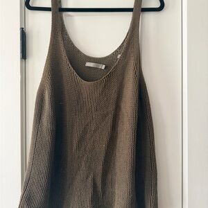 Vince Olive Knit Tank Top